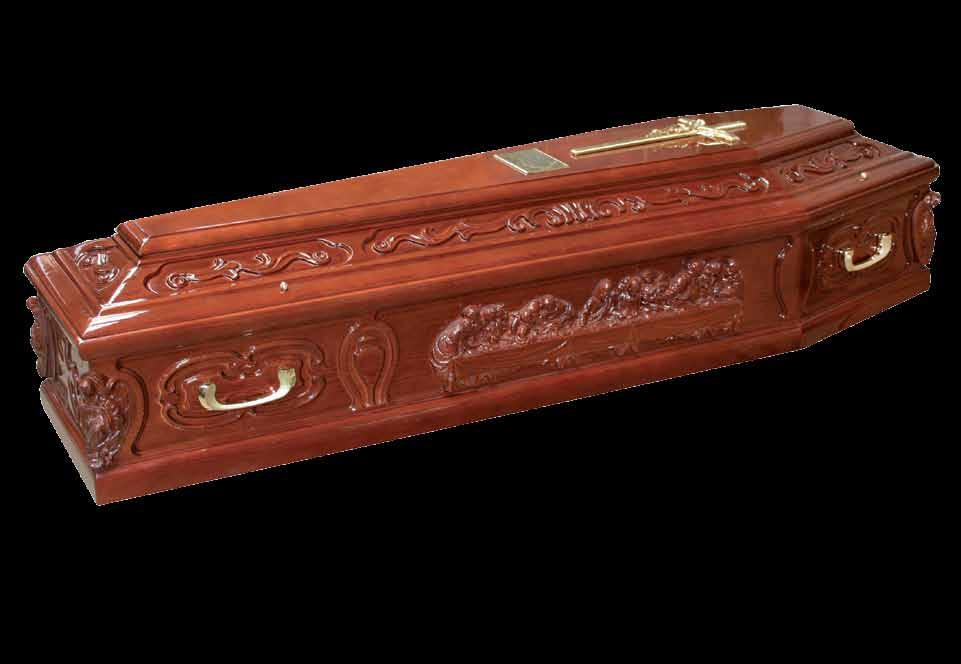 Heartwood Requiem J C Atkinson Heartwood requiem The Vatican A solid wood coffin, carefully carved with a striking Last Supper