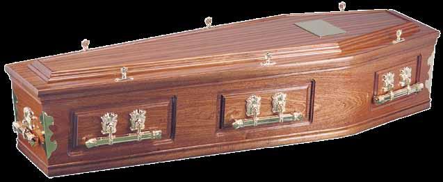Guardian Caskets J C Atkinson Heartwood solid Argyle A traditional solid redwood coffin (sapele, utile or similar FSC