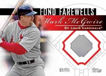 MAJOR LEAGUE CARDS Fond Farewells Relic Card RELIC CARDS Power Players Relics 20 subjects.