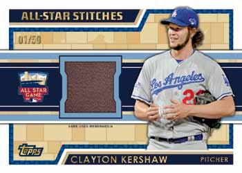 MAJOR LEAGUE CARDS ALL-STAR RELIC AND AUTOGRAPH RELIC CARDS All-Star Stitches Jumbo Patch Autograph Featuring relic pieces from the jerseys worn at the MLB All-Star Game Workout Day!
