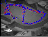tracking program output. Figure 4: Tracking a robot in an enclosed area executing on-board collision avoidance.