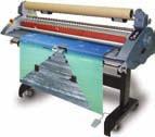 Laminators 66 Cold Laminators WIDE FORMAT EQUIPMENT Solo Entry Level Cold Laminator Entry level laminator that provides essential features found on more expensive models including: Top and bottom nip