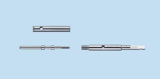 Removal of Broken Screws Option 2: Screw shaft is not exposed 1 Expose the screw shaft Instruments 309.150 Hollow Reamers 309.450 310.89 Small Countersink 310.99 Large Countersink 311.