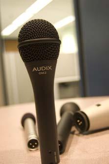The user must speak directly into the front of the microphone, projecting sound towards the side with the blue light. It will not pick up sound as well from other directions.