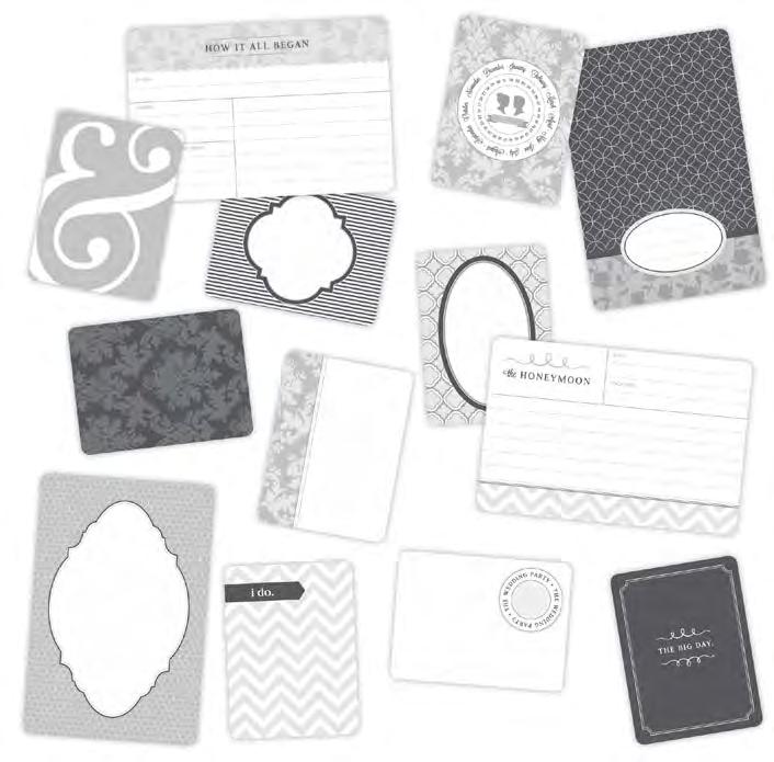 3X4 Cards - 100 Cards 380046 Mini Kit: Wedding