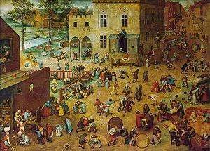 Children s Games Painted by: Pieter Bruegel the Elder In: Brussels When: 1560 Materials and Technique: oil paint on panel You can