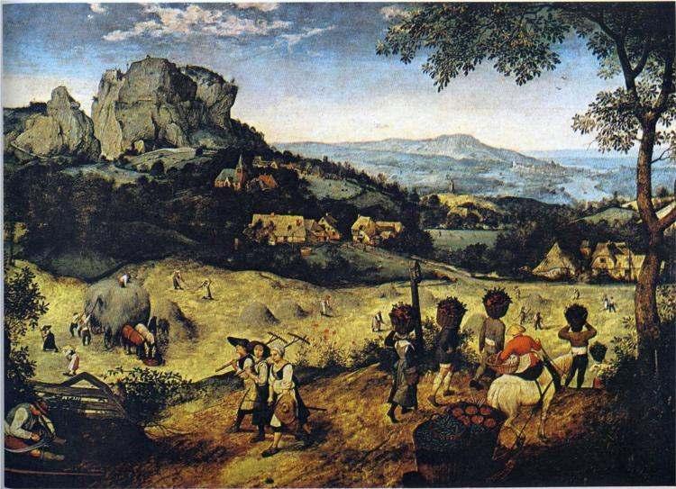 Haymaking Painted by: Pieter Bruegel the Elder When: 1565 Materials and Technique: oil paint on canvas You can see it at: