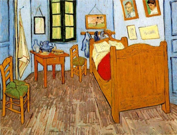 Bedroom in Arles Painted by: Vincent van Gogh When: 1889 Materials and Technique: oil paint on canvas You can