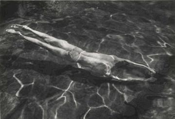André Kertész American, born Hungary, 189-1985 Underwater Swimmer, Negative, 1917;
