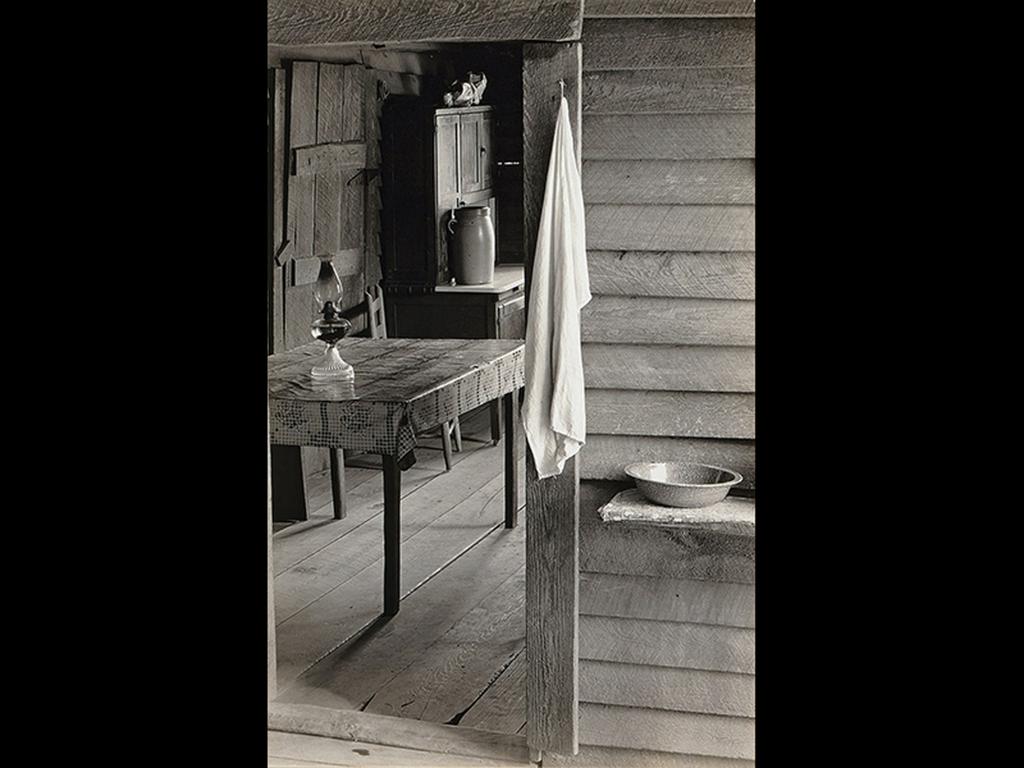 Walker Evans, Alabama Tenant Farmer's Kitchen (Washstand with View into