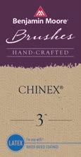 CHINEX Benjamin Moore Chinex professional paintbrushes are made with DuPont synthetic bristles, the same popular formulation that painters request by name.
