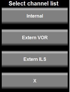 NAV lists If your Razor is selected as a NAV head then you will be given the choice of either a VOR or ILS (or both) list provided either of these has been downloaded from an external device.