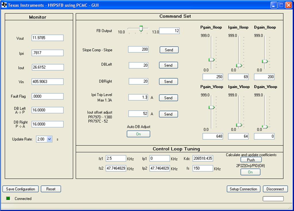 Demo/Debug GUI GUI Used In Other Power Supply