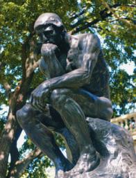 Many of the small figures that Rodin carved for the doors were later incorporated into his most famous sculptures. Rodin s most famous sculpture, The Thinker, started as a detail on the bronze doors.
