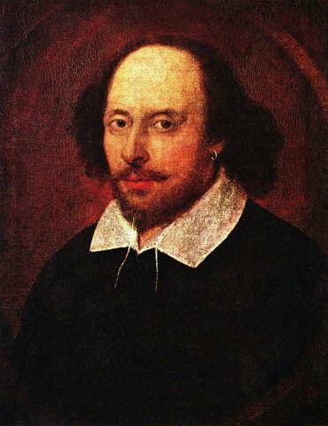 About William Shakespeare The Chandos portrait, artist and authenticity unconfirmed. National Portrait Gallery, London.