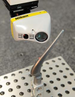 MULTI-SENSOR APPLICATIONS Combine laser scanning with a tactile probe In some cases a single sensor technology is insufficient for measuring all of the features.