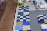 So I am going to save mine and if you feel like sending your extra block along with your quilt I will put them into