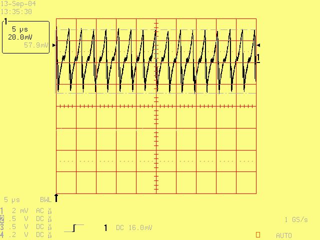 3mV, p-p. These comparisons of measured and simulated waveforms show the accuracy of simulating input filter circuits using a circuit simulation program.