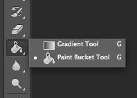 On the tools panel select the gradient map tool.