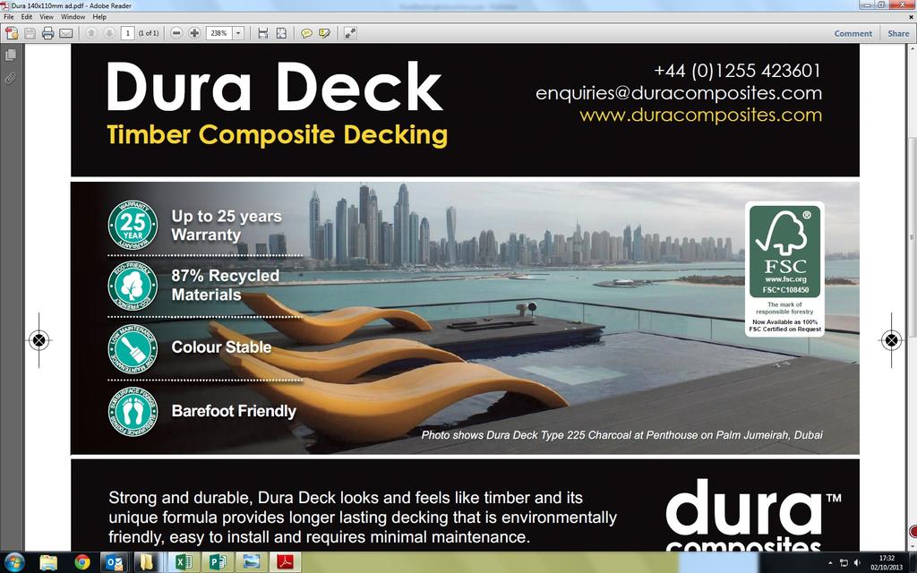 Although Dura Deck is easy to install for the very best results we would always recommend that