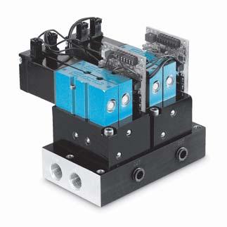 Proportional pressure controller Port size Flow (Max) (Cv/Nl/min) Circuit bar mounting Series 1/4 0.74/740 OPERATIONAL BENEFITS coverless analog base manifold mount 1.