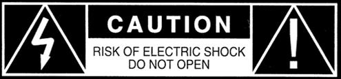 WARNING: TO REDUCE THE RISK OF FIRE OR ELECTRIC SHOCK, DO NOT EXPOSE THIS APPLIANCE TO RAIN OR MOISTURE.