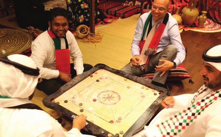 The activities, which took place at a traditional tent installed at ADCED s head office, consisted of poetry and traditional game contests such as Tally making and Kairam table game.