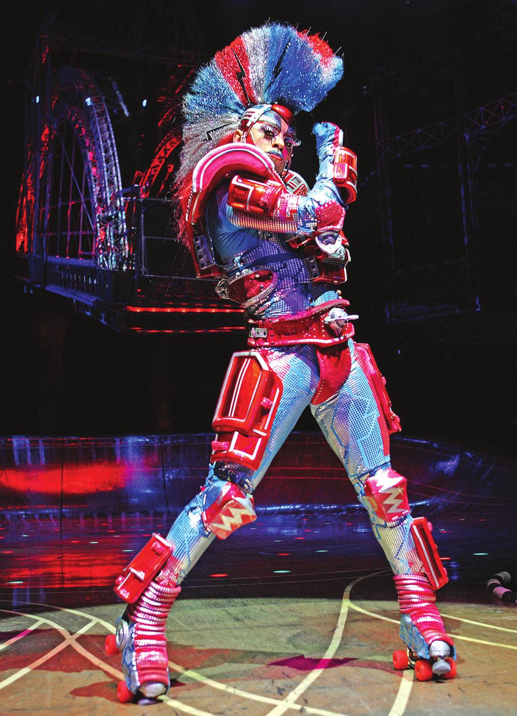 SECTION 2 DESIGN STUDIES (continued) Costume design for Starlight Express 1 (1984) by John Napier Lycra 2 and lightweight foam 1 a musical stage production 2 stretchy man-made fabric 12.