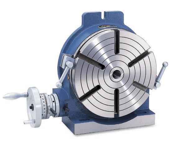 72 D-15~20 HORIZONTAL / VERTICAL ROTARY TABLE Model: HHV-150, 200, 250, 300, 350,400 The work table is graduated 360 degrees around its circumference and is driven by a precision Worm and Gear