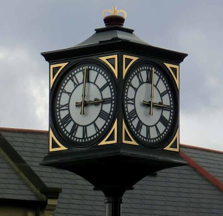 Often chosen as a commemorative feature, our pillar clocks are tailored to your