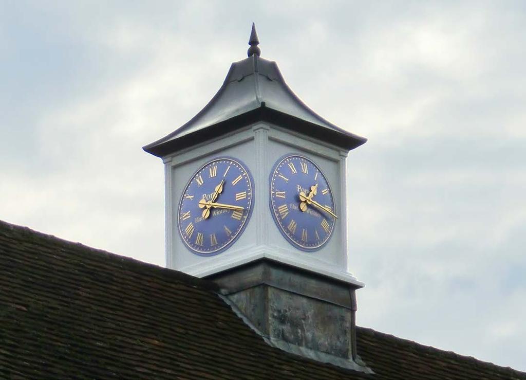 Our clock towers feature a stunning woodgrain finish replicating the master Ash patterns in order to create and add character to any