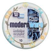 25" - Coated - Printed - 10Pk 32 Plates & Bowls - Plastic 5633013 Table Accents -