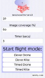 Start flight mode presents four off-the-peg modes which can be used to capture images from a drone or kite.