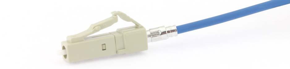 Terminate the LC contact on the fiber according to your supplier instruction for