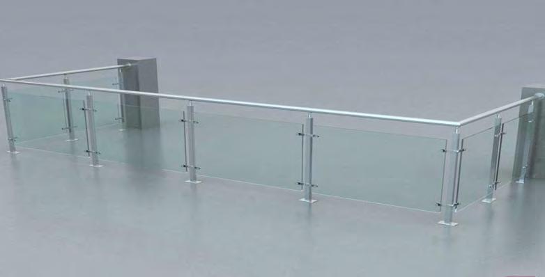 Glass Measurements Glass Thickness 1100mm (to top of rail) 1100mm (to top of post without top rail) MADE TO MEASURE