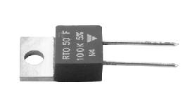 50 W Power Resistor, Thick Film Technology, TO-220 FEATURES 50 W at 25 C heatsink mounted Adjusted by sand trimming Leaded or surface mount versions High power to size ratio Non inductive element