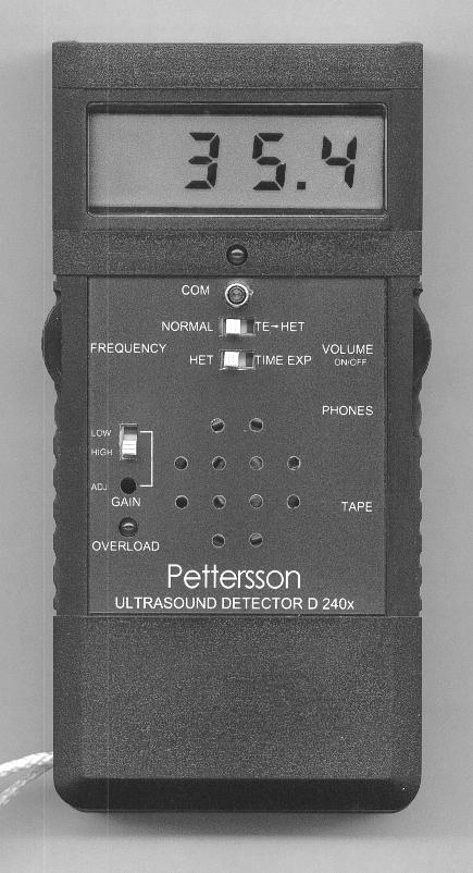 ULTRASOUND DETECTOR D240x OPERATING INSTRUCTIONS Pettersson www.