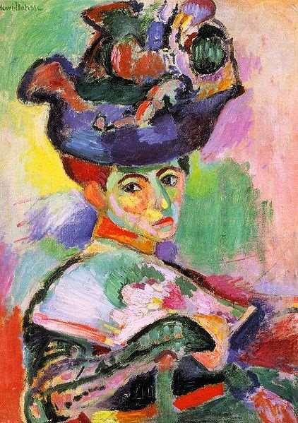 In 1905, Matisse joined a group of artists who exhibited paintings which expressed emotion with wild unnatural colors.