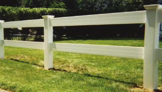 our PVC Post & Rail is a great choice for