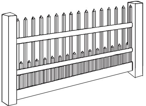 Louisville Capped By placing a horizontal rail at the top