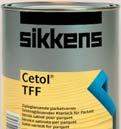 INTERIOR WOODCARE SIKKENS CETOL TSI SATIN PLUS SATIN FINISH A transparent fi nish for all interior wood surfaces. Non toxic, easy to clean with good resistance to water and alcohol spills.