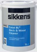 All exterior and interior types of timber EXTERIOR WOODCARE DECKING & OUTDOOR FURNITURE SIKKENS CETOL BLX-PRO SATIN FINISH An environmentally friendly water based exterior timber fi nish ideal for