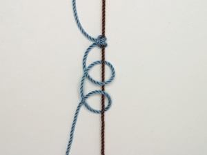 Step 2 Glossary of Knots Overhand knot: Make a loop with the cord, bring the end of the cord through the loop, and pull tight. Lark s head knot: Used to attach to holding cord.
