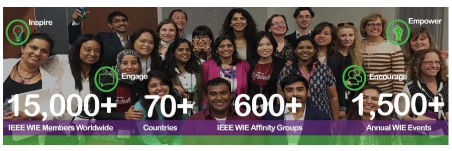 IEEE Women In Engineering One of the largest international professional organizations dedicated to promoting women engineers and scientists and inspiring girls around the world to follow their
