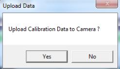 2.7 When all of the shots have been captured, execute the calibration process. Click "Yes.