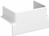PVC Trunking and Accessories OptiLine 70 Trunking T-Piece T-piece intended to connect a vertical PVC trunking 80mm x 55mm to a horizontal PVC trunking 80mm x 55mm, 95mm x 55mm, 120mm x 55mm, 155mm x