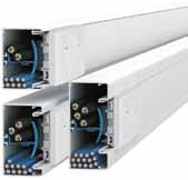 Trunking Dimensions and Cable Capacity 80mm x 55mm, 95mm x 55mm and 120mm x 55mm with outlets.