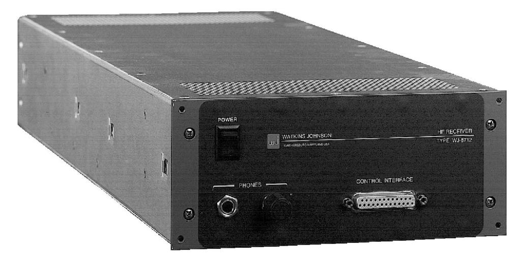May 1996 Technical Data WATKINS-JOHNSON Digital HF Receiver WJ-8712A The WJ-8712A is a fully synthesized, general-purpose HF receiver for surveillance and monitoring of RF communications from 5 khz