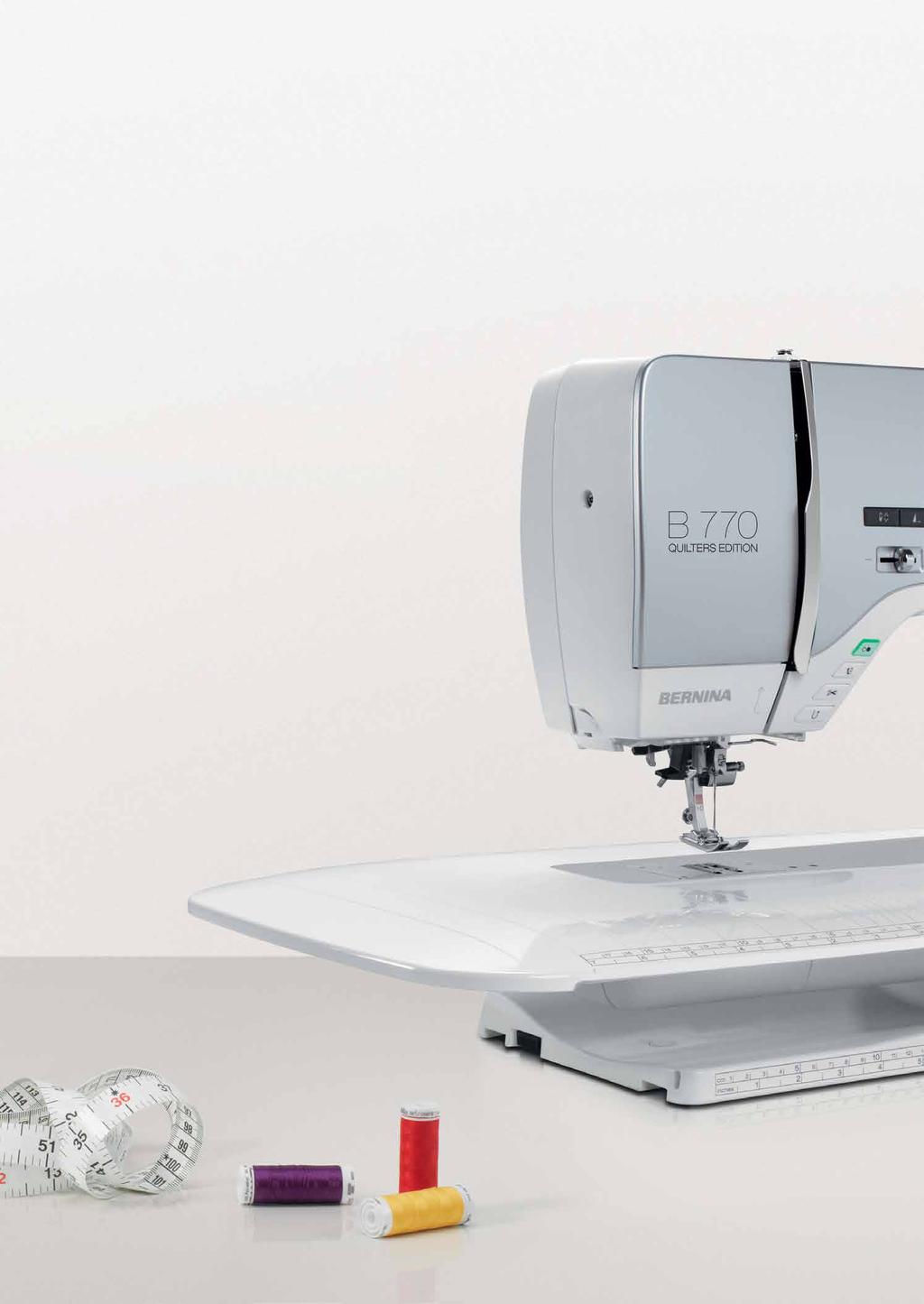 BERNINA Quality For decades, BERNINA has been passionately committed to the development of sewing and embroidery machines. Swiss precision is at the heart of our products.