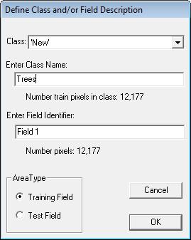 Figure 15: MultiSpec 5. From the menu bar, choose Project New Project. Click OK. The Project window will open. 6. Now you will begin to select training areas. Again, these will be homogenous areas.